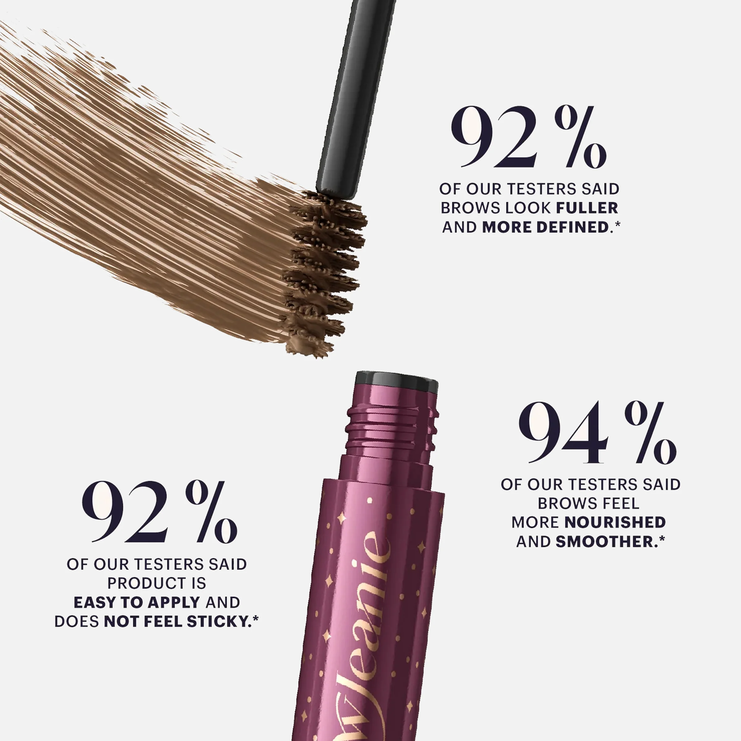 Brow Jeanie Boosting Fibre Gel (Taupe Brown) - Image 4