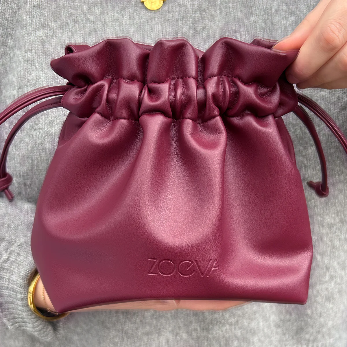 Dumpling Pouch (Bordeaux) - Image 2