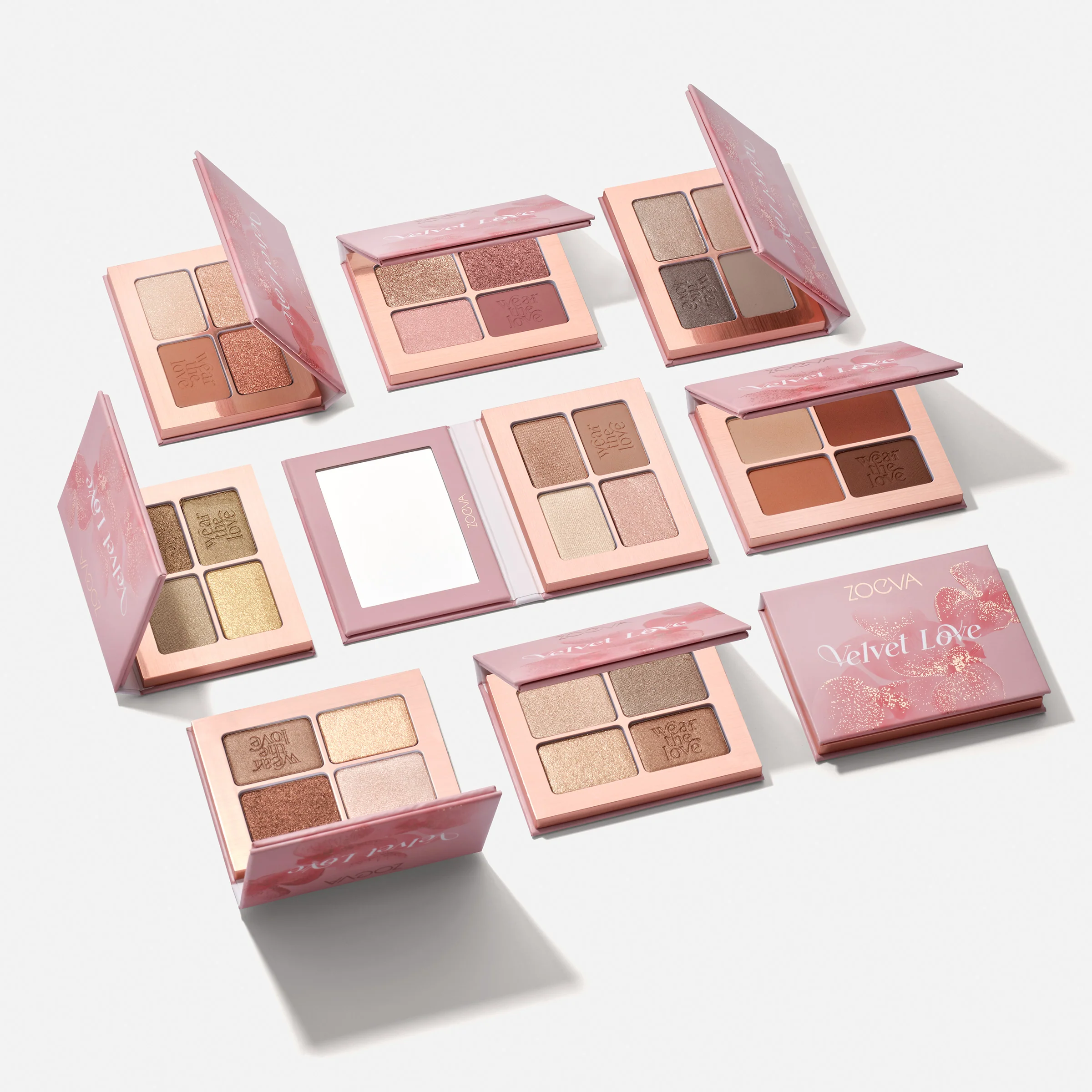 Velvet Love Eyeshadow Quad Palette (Dreamy Rose Gold) - Image 4
